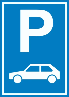 Produktbild von Parkplatz PKW / Auto Aufkleber A9 (37x52mm)