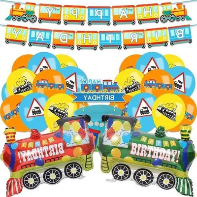 Produktbild von Geburtstagsdeko Auto Ballon Dekoration für Kinder