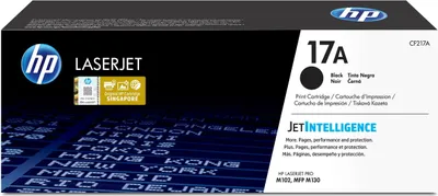 The image shows the packaging of an HP LaserJet toner cartridge.