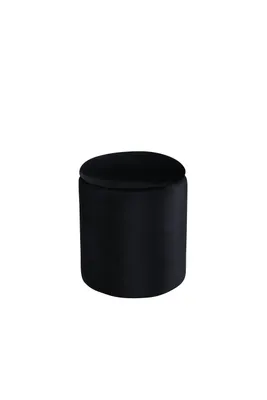 Produktbild von Venture Home Hocker Limpen 32x32x40 cm Samt Schwarz