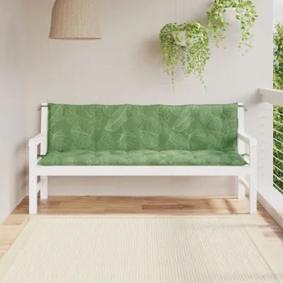 Produktbild von The Living Store Gartenbank-Auflagen 2 Stk. Bluttmuster Oxford-Gewebe