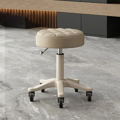 Produktbild von 360Home Drehhocker Arbeitshocker Friseurhocker höhenverstellbar drehbar /Mfjd-Beige/