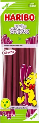 Produktbild von Haribo Balla Stixx Kirsche Veggie Fruchtgummikonfektstangen 200g