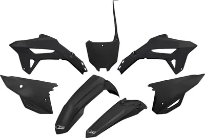 Image de Kit de carénage UFO PLAST, 7 pièces, en plastique, pour Honda CRF R X RX 250 / 450 cm³, années 2021-2024, couleur : noir