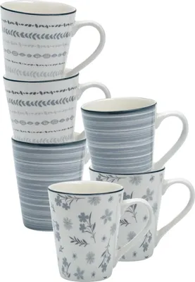 Produktbild von Ritzenhoff & Breker Sendai Henkelbecher 300 ml 6er Set gemischt