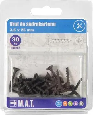 Obrázek produktu pro vrut do sádrokar.3,5x25mm hrubý z.,f. (30ks)