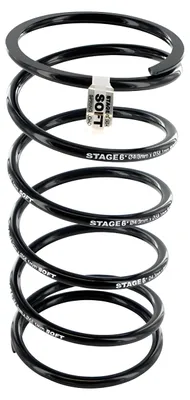 Produktbild von Gegendruckfeder Stage6 weich schwarz 4,3 x 58,1 mm für Piaggio Typhoon 50 TEC1T