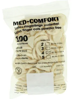 Productafbeelding van Medeco Vingerling Latex Maat L (100 stuks)