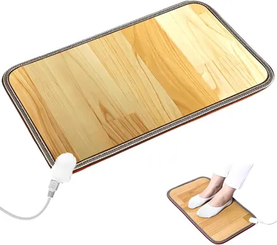 Productafbeelding van Elektrische voetenwarmer: verwarmingsmat van 50 x 30 cm, gemaakt van leer, 55 W, 220 V
