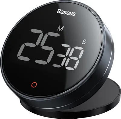 Obrázok produktu pre Baseus Heyo Pro Rotačný časovač Elektronický časovač sivý (Fmds000013)