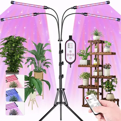 Produktbild von LED Pflanzenlampe mit Ständer und Fernbedienung