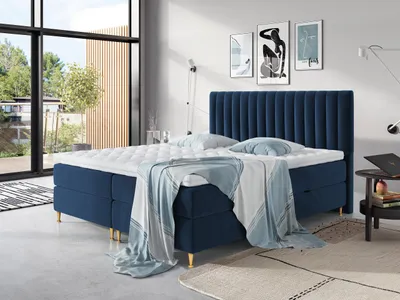 Produktbild von MIRJAN24 Boxspringbett Elegance, Stilvoll Doppelbett mit zwei Bettkästen und Topper (Farbe: Fresh 11, Größe: 180x200 cm)