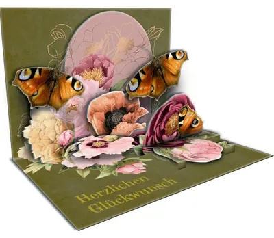 Obrázok produktu pre Pop-up blahoželanie - Motýle