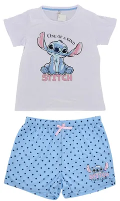 Produktbild von Disney Lilo & Stitch Damen-Pyjama-Shorts, weich, atmungsaktiv, offizielles Lizenzprodukt