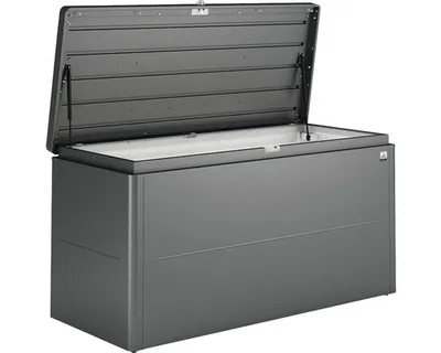 Obrázek produktu pro Zahradní box na polstry Biohort LoungeZahradní box 160 160 x 70 x 83,5 cm tmavě šedý metalický