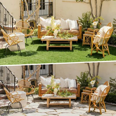 Obrázek produktu pro Vigevee, umělá tráva, podlahové dlaždice, 30x30 cm, 99 kusů (9 m²) – dlaždice pro terasy a balkony s drenážním systémem, realistický vzhled a snadná montáž, vhodné pro použití uvnitř i venku