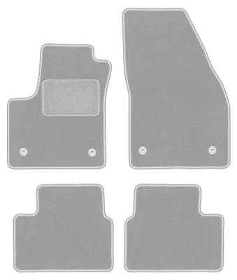Produktbild von Fußmatten Automatten Velours Grau für Opel Meriva B 2010-2017 Set 4-tlg