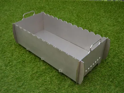 Produktbild von Schaschlik Grill, Mangal, Campinggrill, Angler Grill aus 3 mm Edelstahl (V2A)
