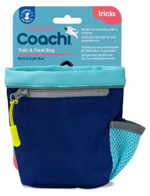 Productafbeelding van Coachi trainingszak, donkerblauw/lichtblauw, afmetingen: 15 x 15 cm