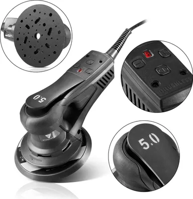 Immagine prodotto di STAHLWERK levigatrice rotorbitale ES-150 ST Brushless con 350 watt a bassa vibrazione