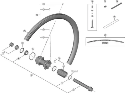 Image de Shimano Wh-r8170-c36-tl-r Rayon argent 267 mm argent 267 mm