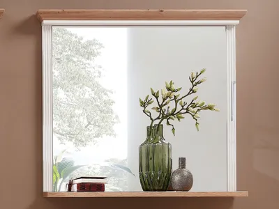 Produktbild von Wandspiegel >Jasmin< in Pinie-Hell - 93x83x15cm (BxHxT)