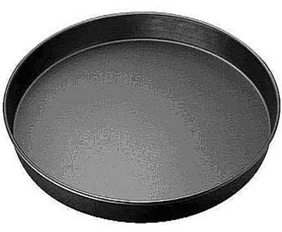 Pizzapfanne 32 cm, antihaftbeschichtet, schwarz, rund, Aluminium