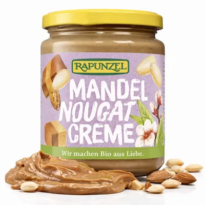 Obrázok produktu pre Rapunzel 305641, Nátierka zo zmesi orechov, Mandle, 250 g, Nemecko, 614 kcal, 47,6 g