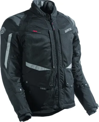 Produktbild von DANE Drakar wasserdichte Motorrad Textiljacke, schwarz, 27