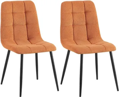 Obrázek produktu pro sada 2 jídelních židlí - kuchyňské židle - pohodlné čalounění, elegantní design