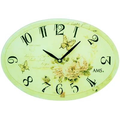 Produktbild von AMS Quarz-Wanduhr, Quarzwerk, 30x21x4cm, 9478