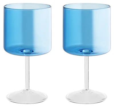Produktbild von H&h 2er Set Tageslichtgläser blau cl 23