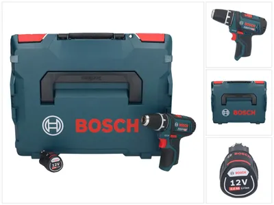 Image de Bosch GSR 12V-15 Professional Perceuse-visseuse sans fil 12 V 30 Nm + 1x batterie 2,0 Ah + L-Boxx - sans chargeur