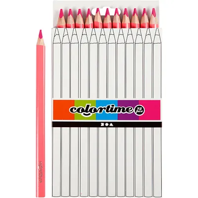 Produktbild von Creativ Company Jumbo Farbstifte rosa - 12 Stück
