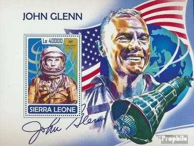 Produktbild von Briefmarken Sierra Leone 2017 Mi Block 1319 (kompl. Ausg.) postfrisch John Glenn