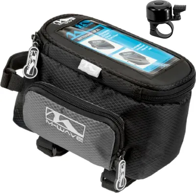 Image de Sacoche M-Wave « Rotterdam XL » pour smartphone Sacoche pour téléphone portable avec sonnette de vélo incluse