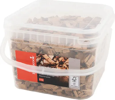 Produktbild von Barbecook Räucherchips Erlenholz im Eimer Grillzubehör 1,5 kg Räucherspäne Erle