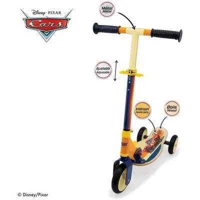 Obrázek produktu pro SMOBY Tříkolová koloběžka Cars Auta dřevěná