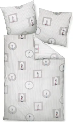 Produktbild von Janine Design Mako-Satin Bettwäsche-Garnitur moments 98090 Farbe sand Größe 155x220 + 80x80cm