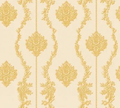 Produktbild von A.S. Création Vliestapete Château 5 Tapete creme gelb metallic 10,05 m x 0,53 m 344934 34493-4
