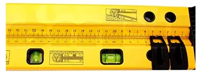 Produktbild von Faltbare Wasserwaage 100 cm - Wasserwaage mit Winkelmesser