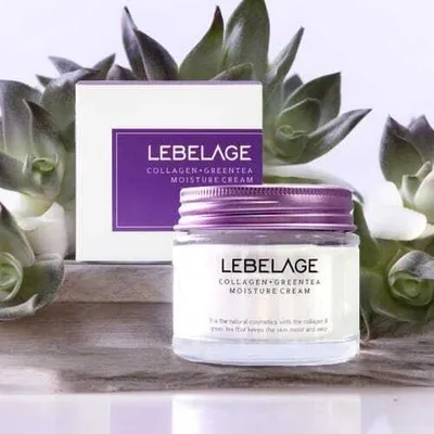 Obrázek produktu pro LEBELAGE - Collagen+Green Tea Moisture Cream - Vyživující krém s kolagenem a zeleným čajem - 70 ml