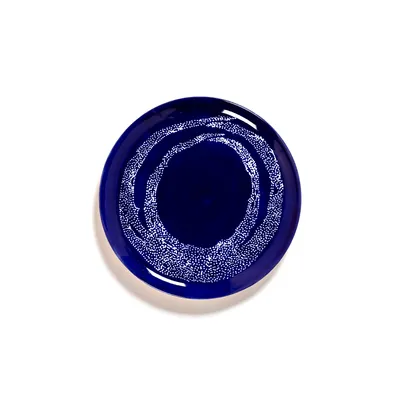 Produktbild von SERAX Geschirr Serax | Ottolenghi Teller "Lapis Lazuli Swirl-Dots" | blau-weiß Ø 26,5 cm