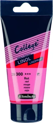 Productafbeelding van Schmincke College Linol Rot 75ml 39300013 - Linoleumdrukverf