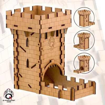 Produktbild von Human Dice Tower - Q-Workshop - Würfelturm