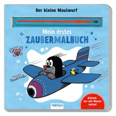 Produktbild von Trötsch Der kleine Maulwurf Malbuch mit Pinsel Mein erstes Zaubermalbuch