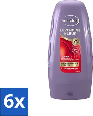 Produktbild von Andrélon - Vibrant Color - Conditioner - Farbkonservierungsmittel - 250 ml - Vorteilspack - 6 Stücke