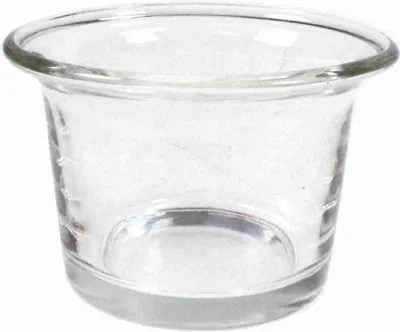 Produktbild von Teelichtglas D6,2xH4,5cm Windlicht Glas Teelichthalter Kerzenständer Kerzenglas, Menge:1 St.