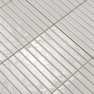 Produktbild von Fliese Graz Weiß VORGESCHNITTEN Weiß Glänzend | 35 x 35 VORGESCHNITTEN | 1.47 m²/s