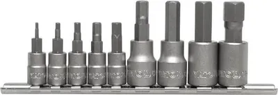 Produktbild von YATO Steckschlüsselsatz Knarenkasten YT-04401 Chrom-Vanadium-Stahl Blisterpack 340g